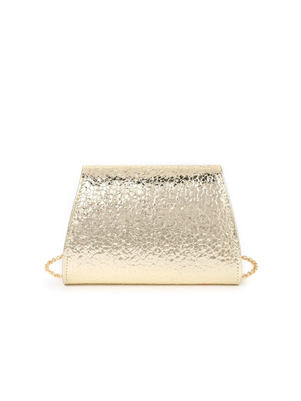 Lustre Gold Envelope Evening Clutch Bag