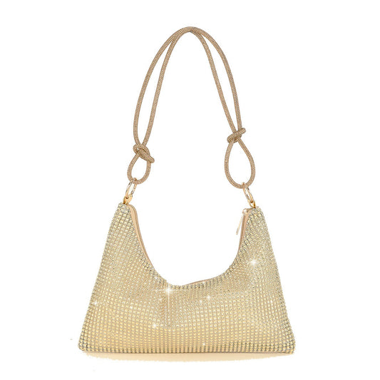 Crystal Mesh Shoulder Bag — Effortless Shine