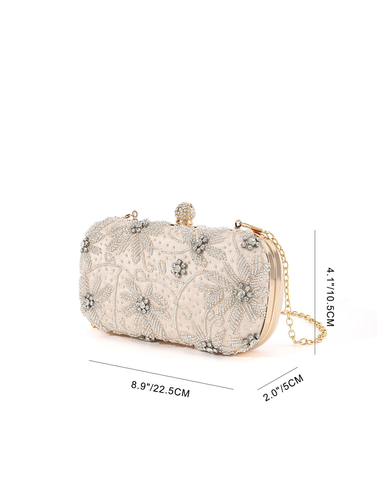 Beaded Floral Clutch — Vintage-Inspired Elegance