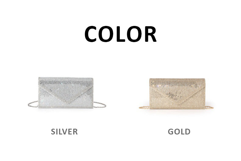 Rhinestone Envelope Clutch — Polished Statement Style