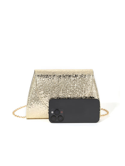 Lustre Gold Envelope Evening Clutch Bag