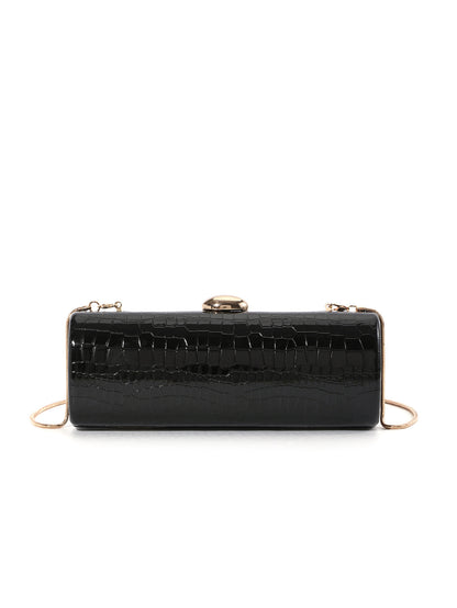 Vintage Croc Clutch — Structured Elegance