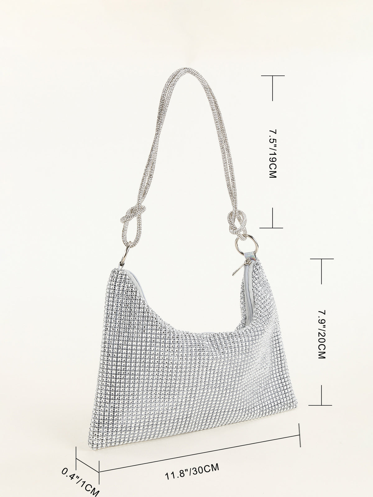 Crystal Mesh Shoulder Bag — Effortless Shine