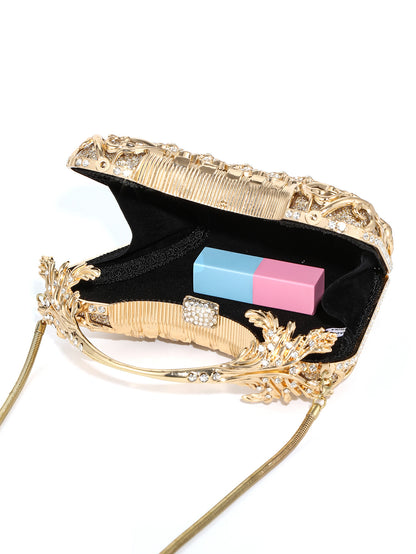 Sculpted Crystal Evening Bag — Ornate Statement Clutch