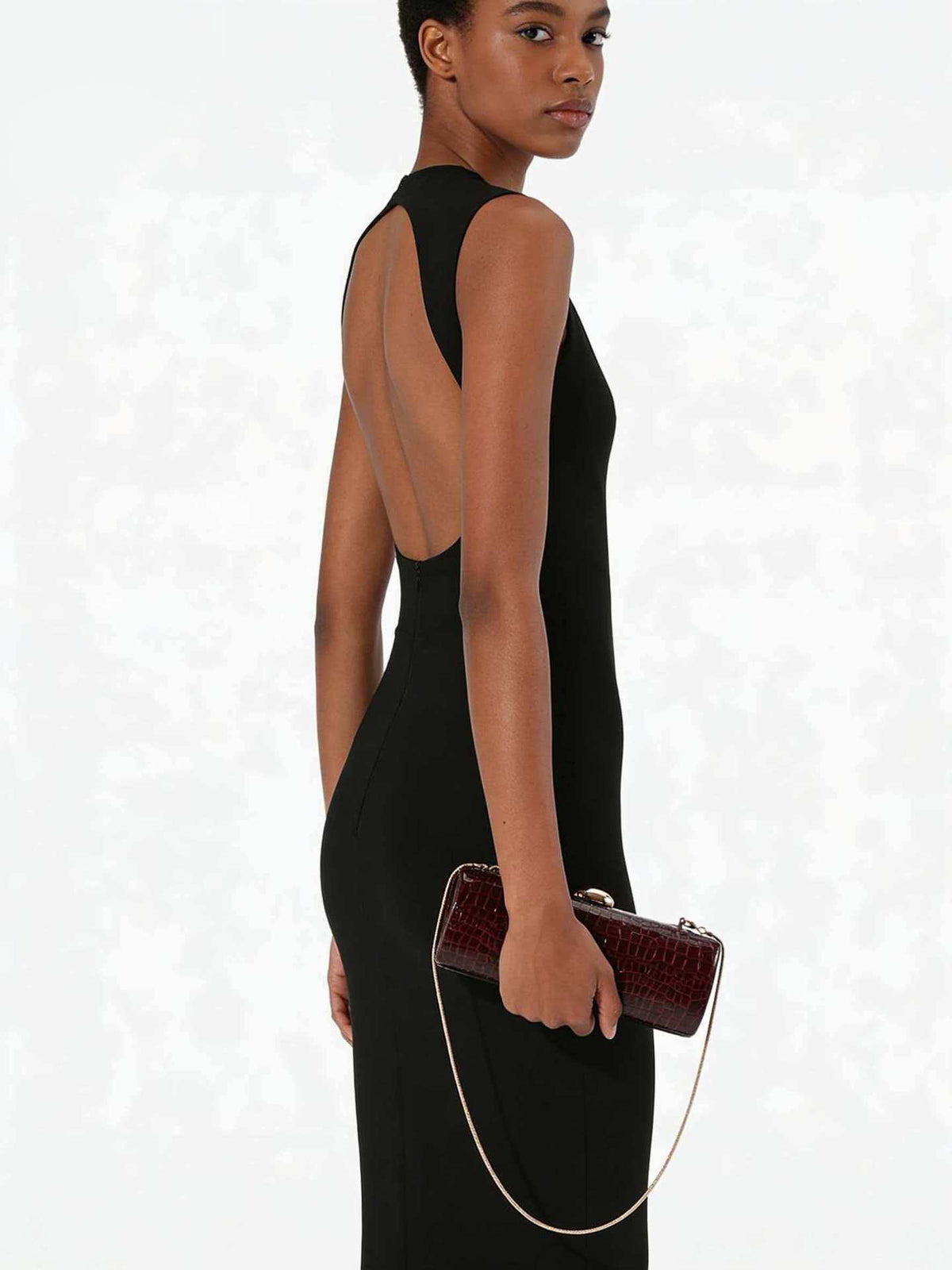 Vintage Croc Clutch — Structured Elegance