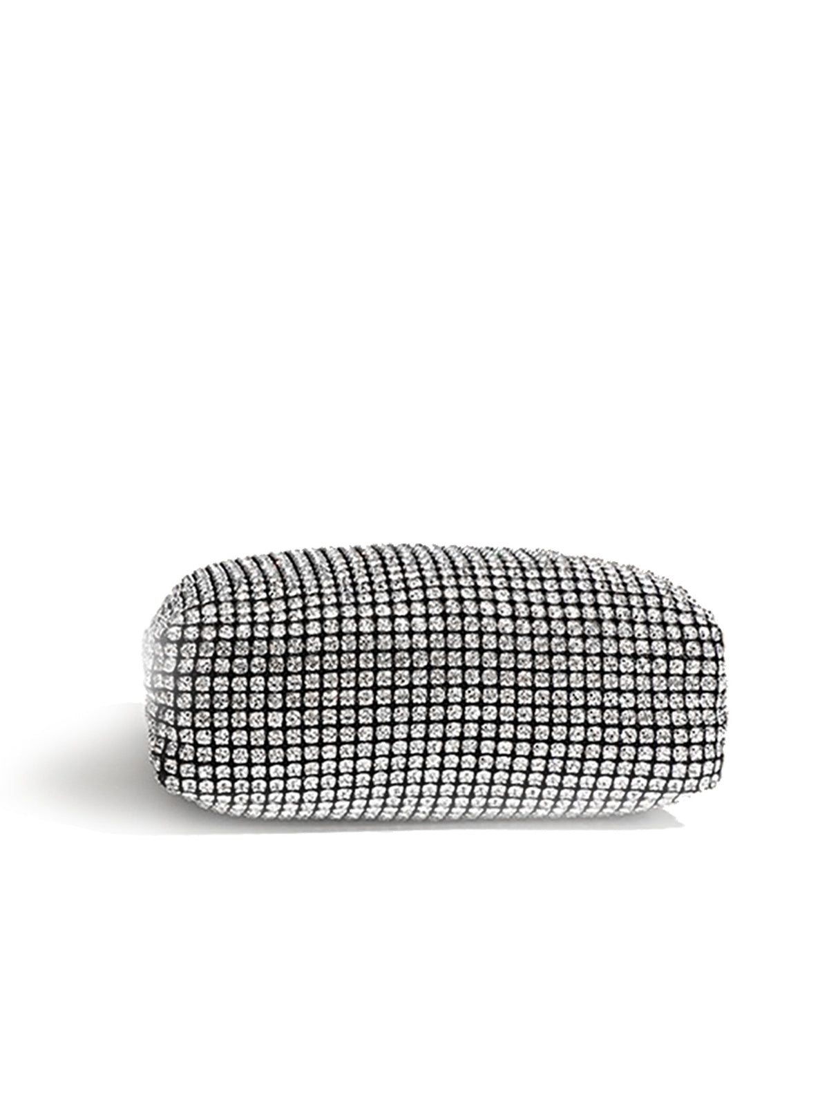 Crystal Mesh Beaded Handle Evening Bag