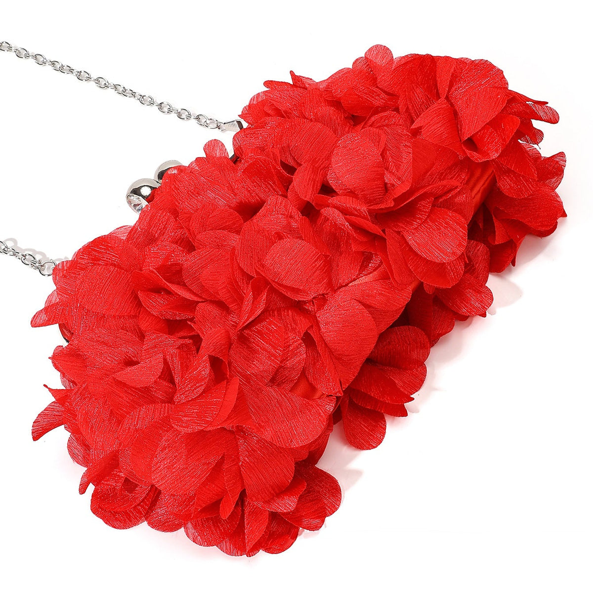 3D Floral Petal Evening Clutch