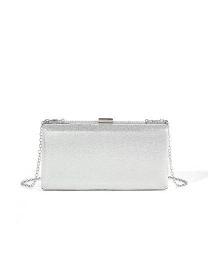 Pearl Embellished Crystal Evening Clutch