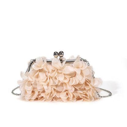 3D Floral Petal Evening Clutch
