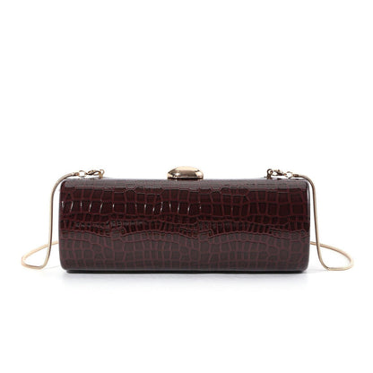Vintage Croc Clutch — Structured Elegance