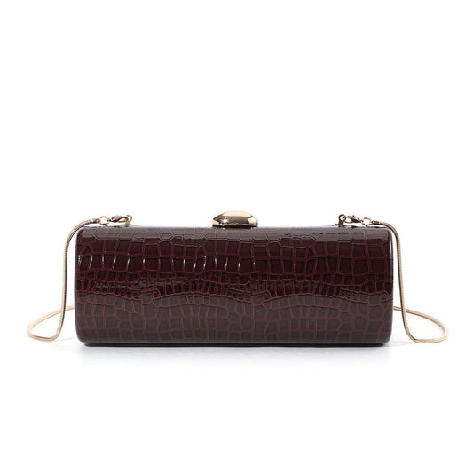 Vintage Croc Clutch — Structured Elegance