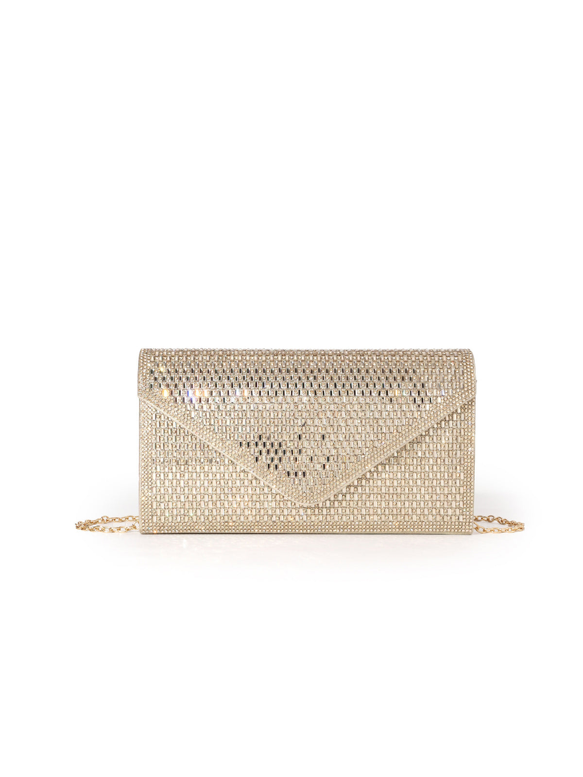 Rhinestone Envelope Clutch — Polished Statement Style