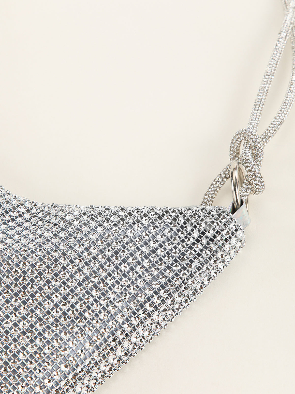 Crystal Mesh Shoulder Bag — Effortless Shine