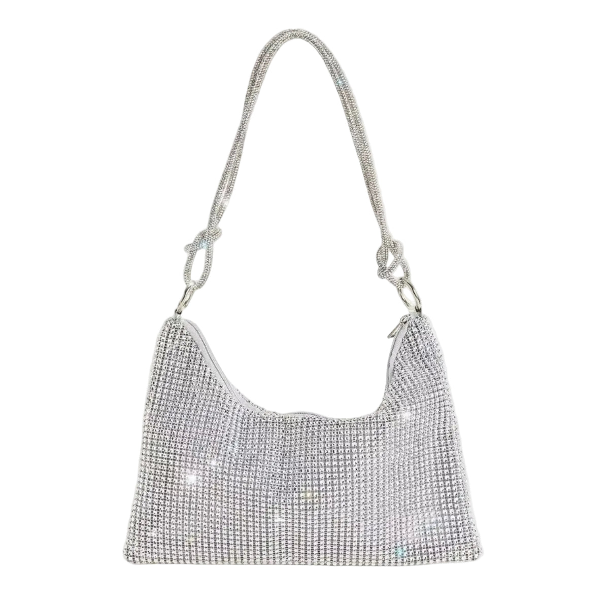 Crystal Mesh Shoulder Bag — Effortless Shine