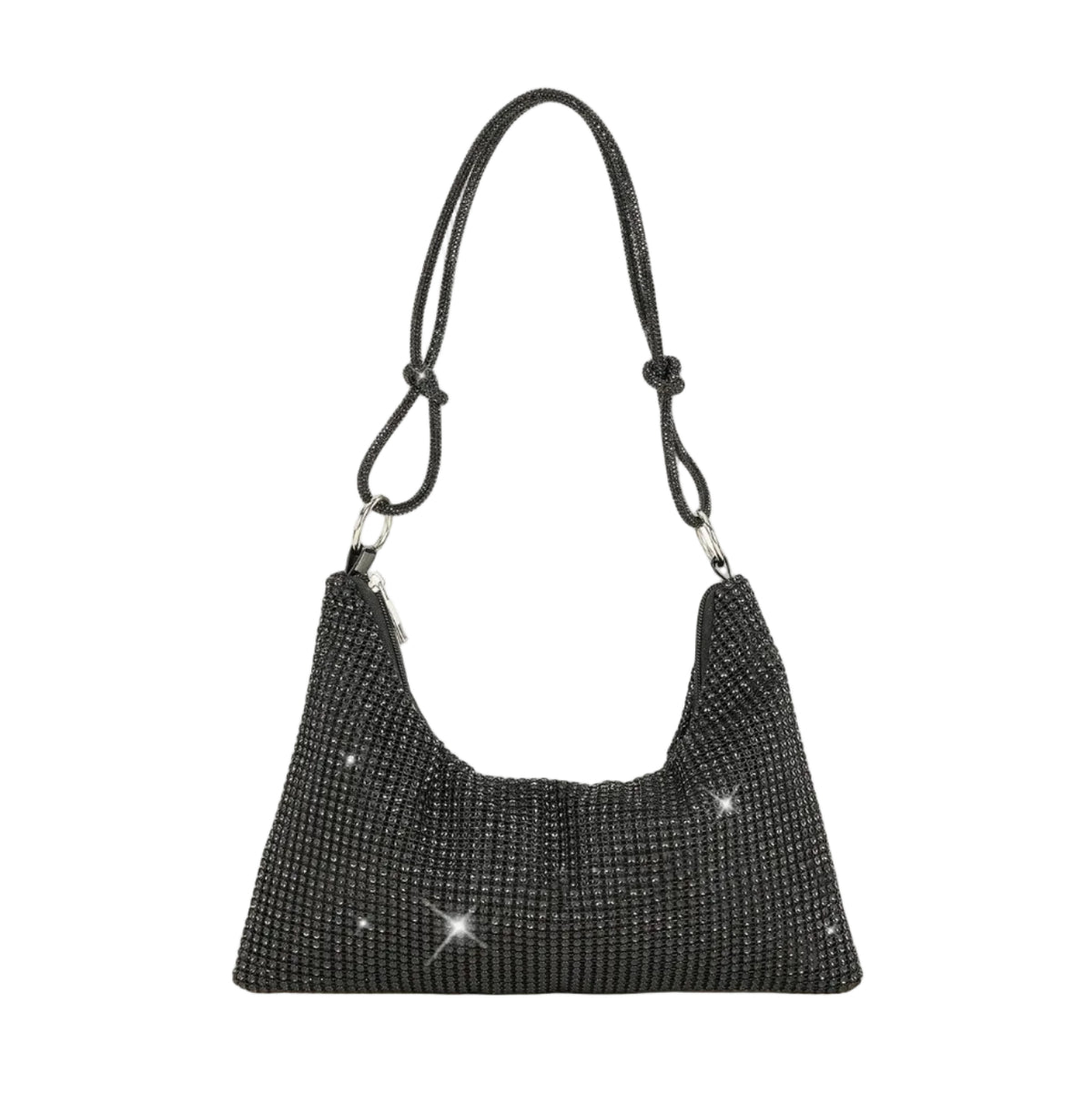 Crystal Mesh Shoulder Bag — Effortless Shine