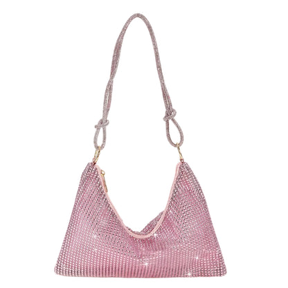 Crystal Mesh Shoulder Bag — Effortless Shine