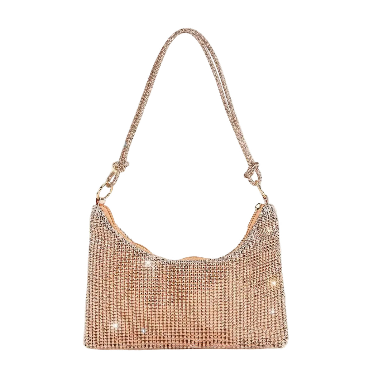 Crystal Mesh Shoulder Bag — Effortless Shine