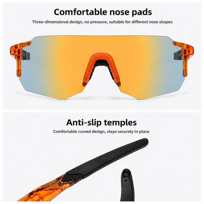 UV400 Cycling Sunglasses for Men | Windproof Sports Eyewear