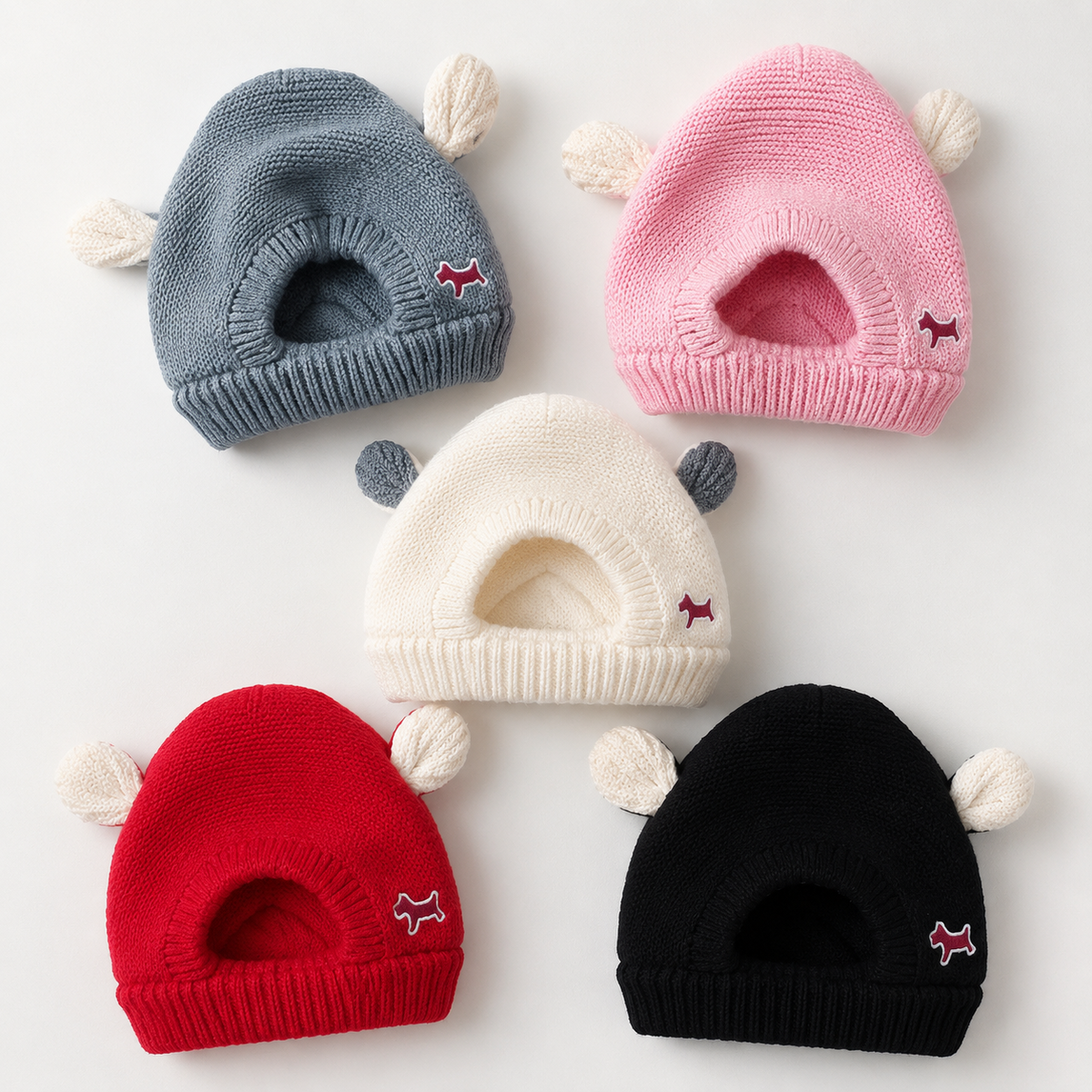 Cozy Bear Knit Pet Hat