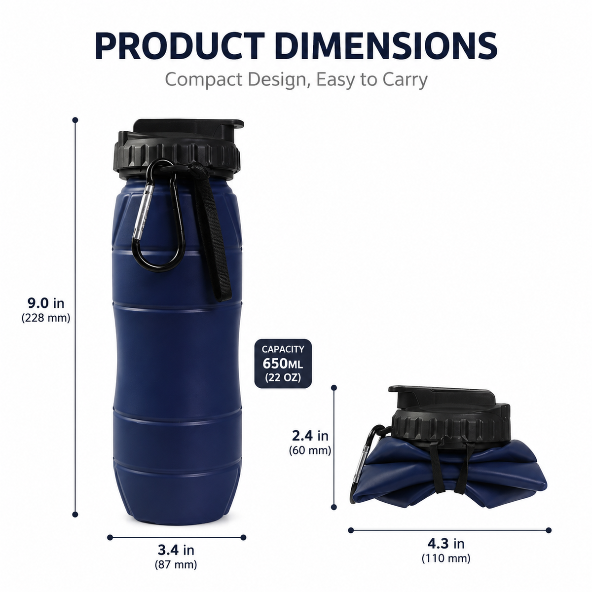 The Everyday Collapsible Silicone Bottle