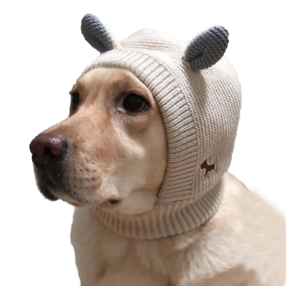 Cozy Bear Knit Pet Hat