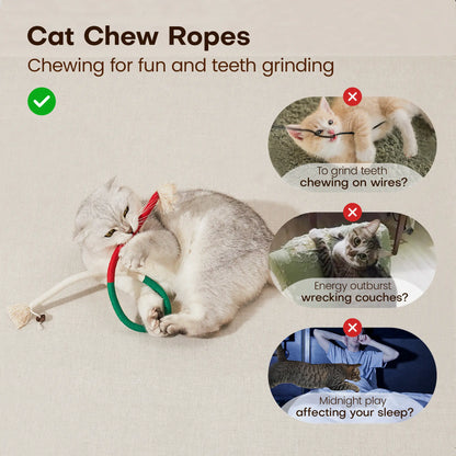 Natural Cotton Cat Chew Rope Toy