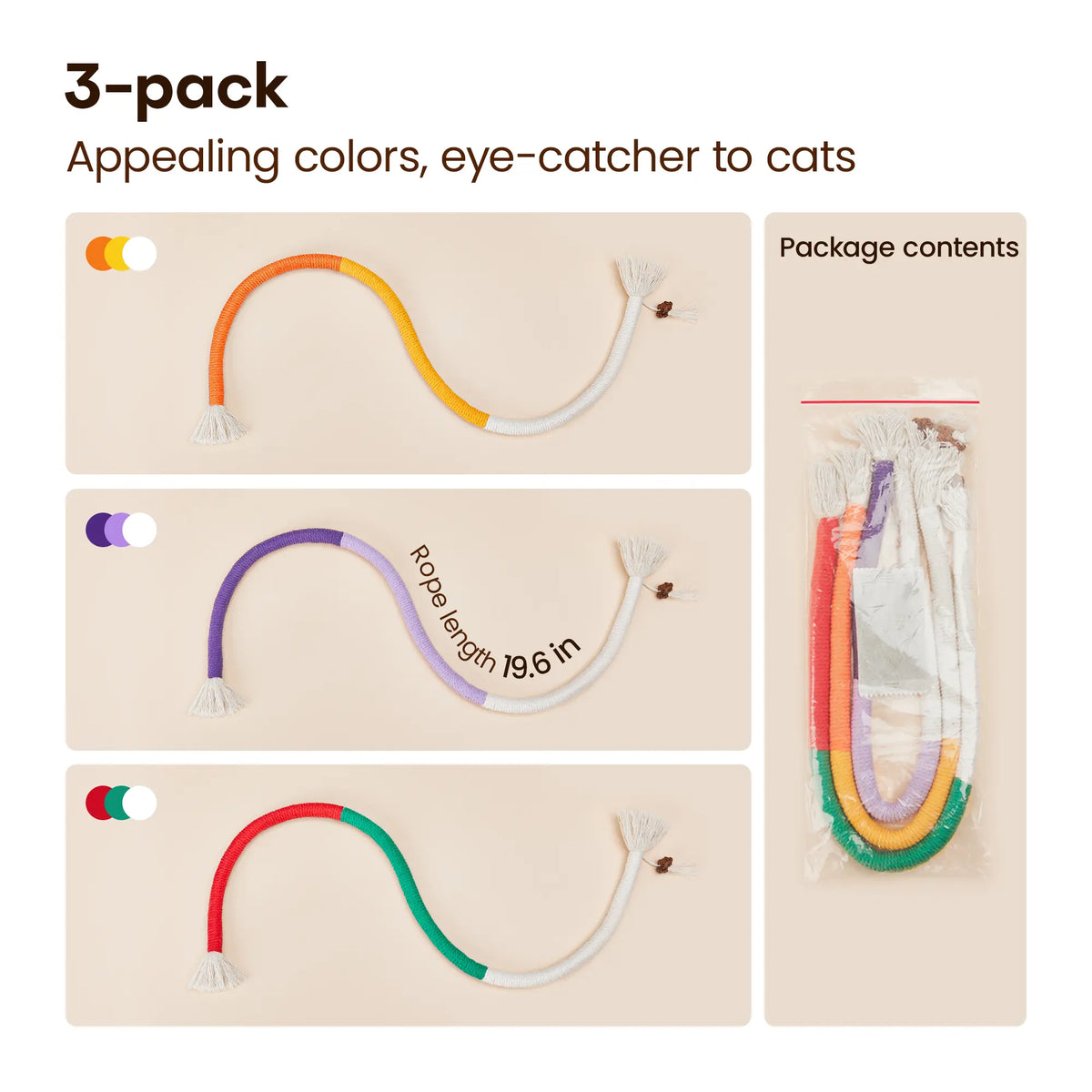 Natural Cotton Cat Chew Rope Toy