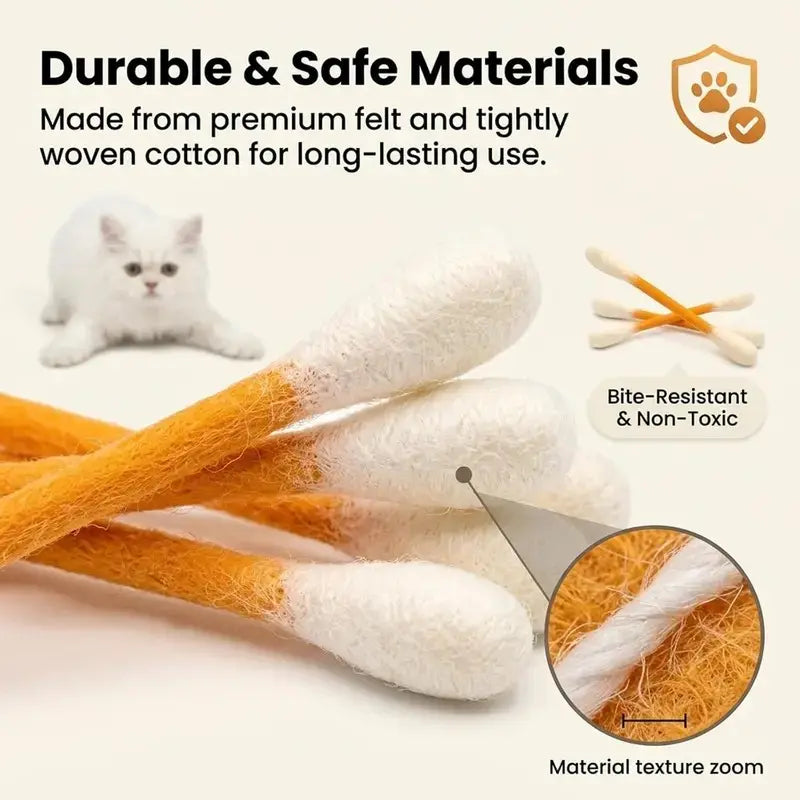 Natural Cotton Cat Toy Set