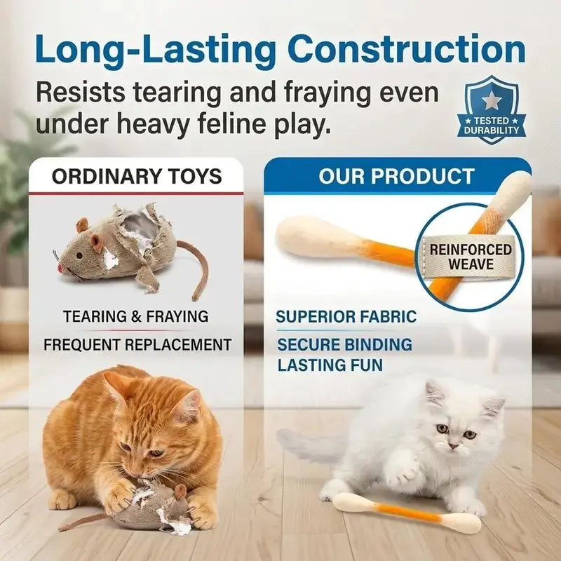 Natural Cotton Cat Toy Set
