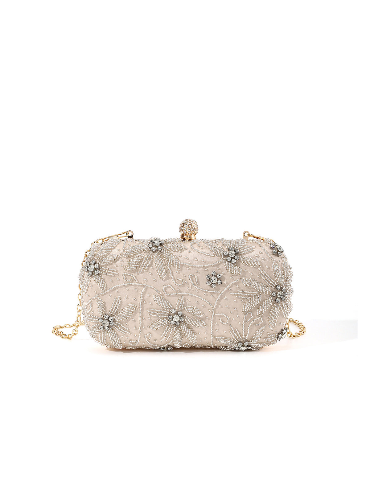 Beaded Floral Clutch — Vintage-Inspired Elegance