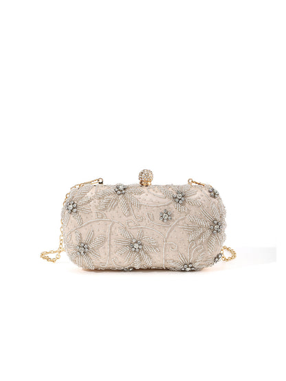 Beaded Floral Clutch — Vintage-Inspired Elegance