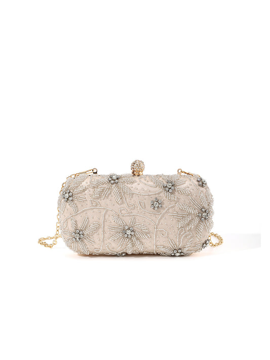 Beaded Floral Clutch — Vintage-Inspired Elegance