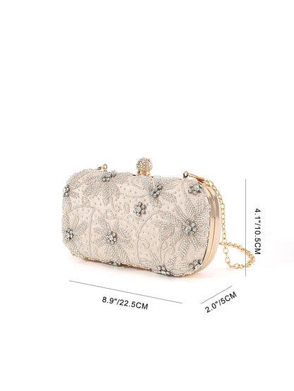 Beaded Floral Clutch — Vintage-Inspired Elegance