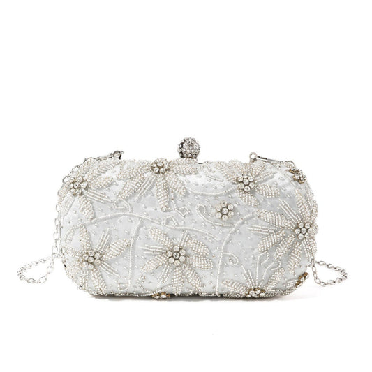 Beaded Floral Clutch — Vintage-Inspired Elegance