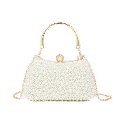 Pearl-Effect Evening Bag — Refined Occasion Style