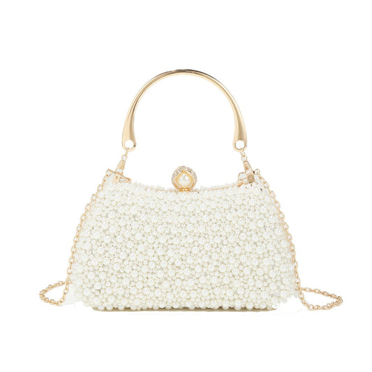 Pearl-Effect Evening Bag — Refined Occasion Style