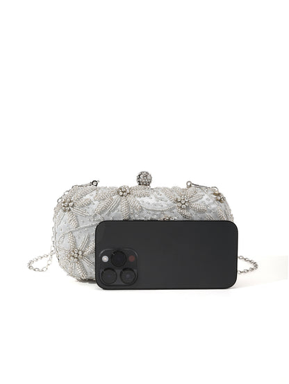 Beaded Floral Clutch — Vintage-Inspired Elegance