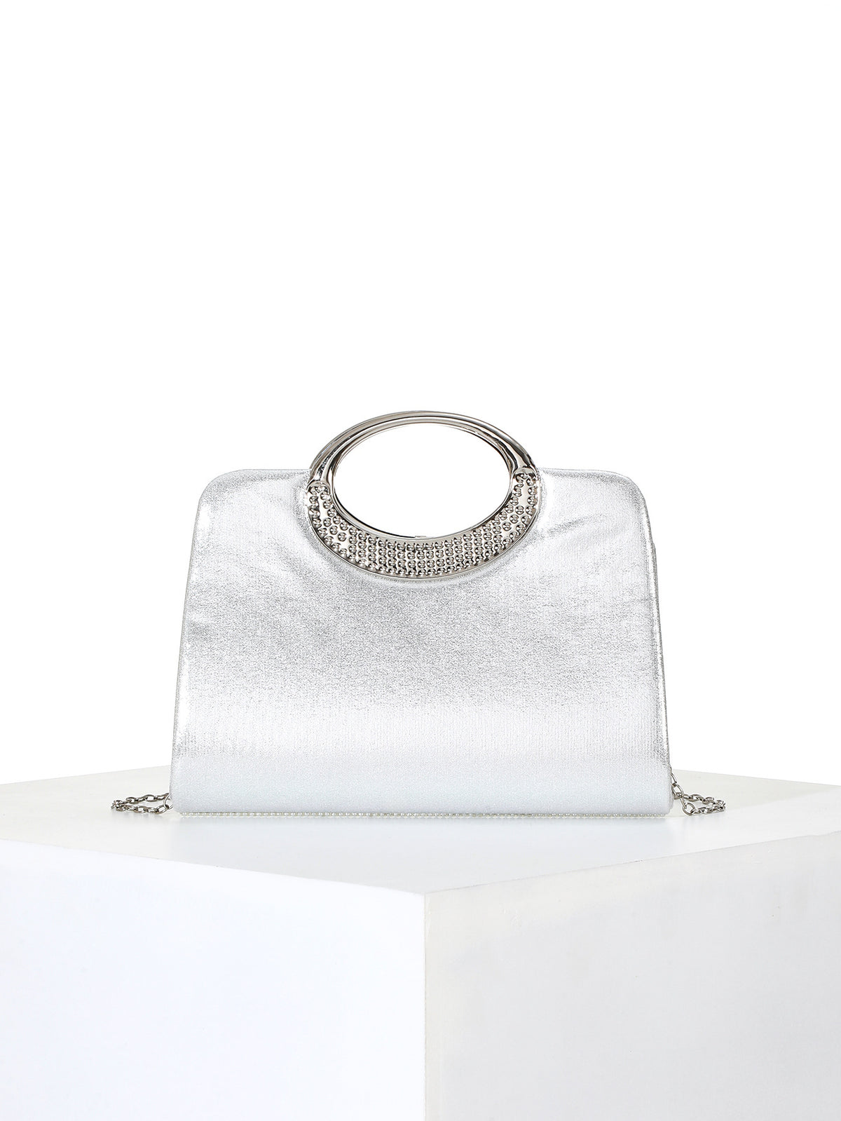 Pearl Top Handle Bag — Sculpted Elegance