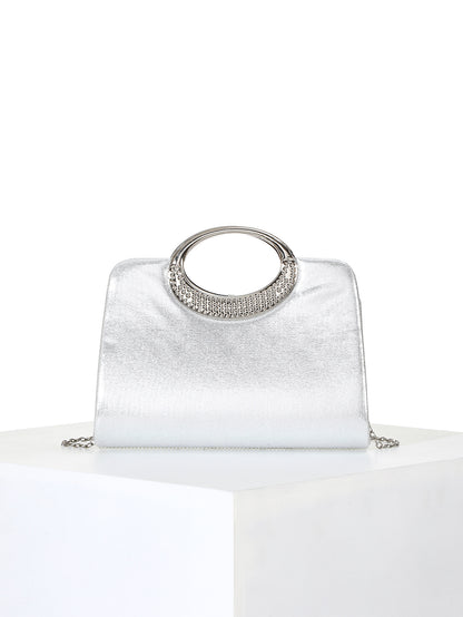 Pearl Top Handle Bag — Sculpted Elegance