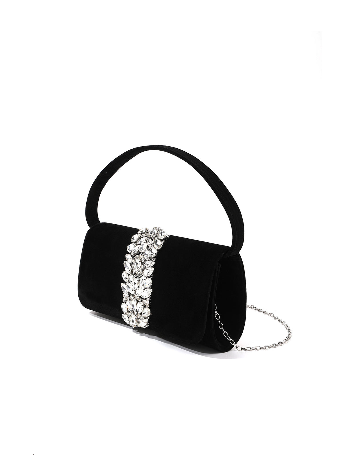 Velvet Crystal Clutch — Vintage-Inspired Glamour