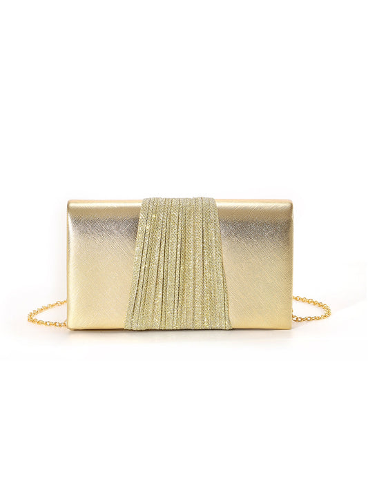 Metallic Evening Clutch — Sleek Shine for Special Moments