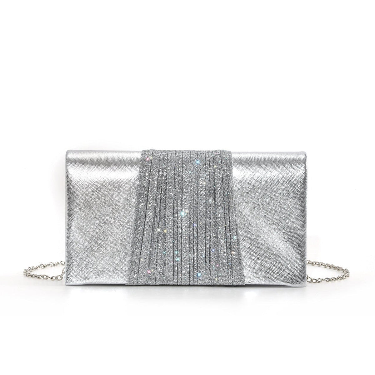 Metallic Evening Clutch — Sleek Shine for Special Moments