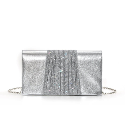 Metallic Evening Clutch — Sleek Shine for Special Moments