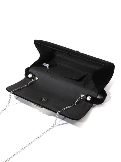 Velvet Crystal Clutch — Vintage-Inspired Glamour