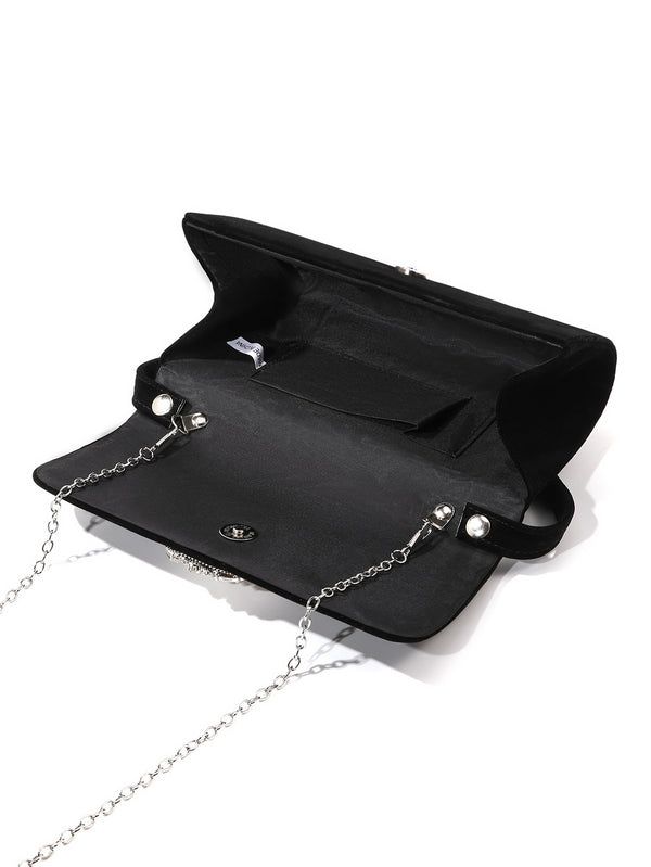 Velvet Crystal Clutch — Vintage-Inspired Glamour