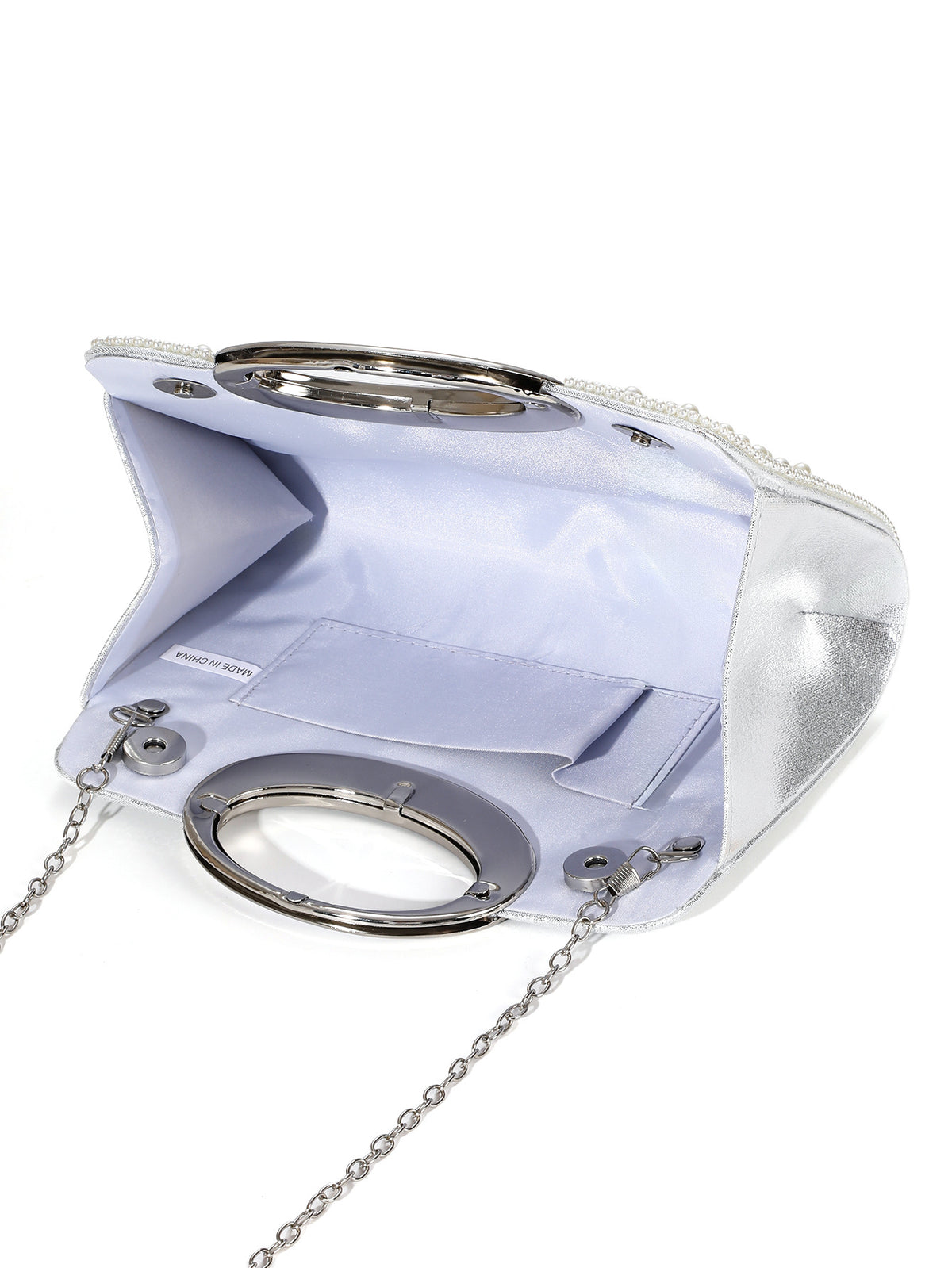 Pearl Top Handle Bag — Sculpted Elegance