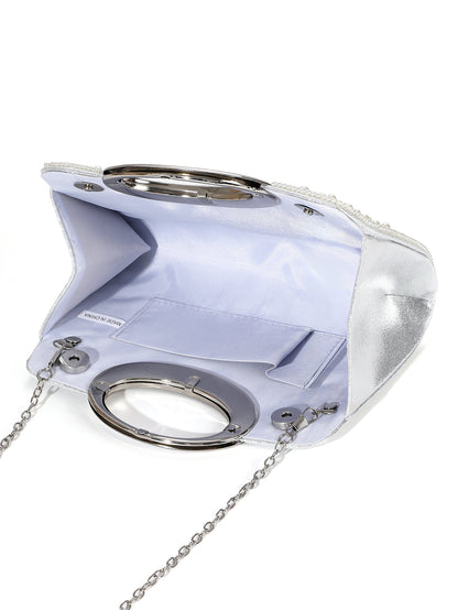 Pearl Top Handle Bag — Sculpted Elegance