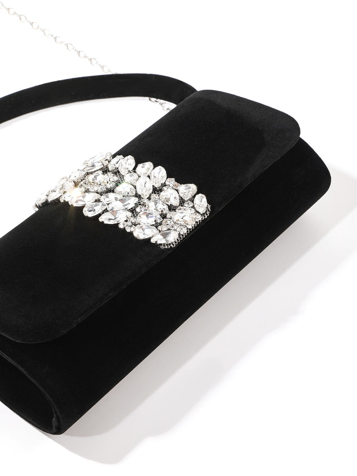 Velvet Crystal Clutch — Vintage-Inspired Glamour