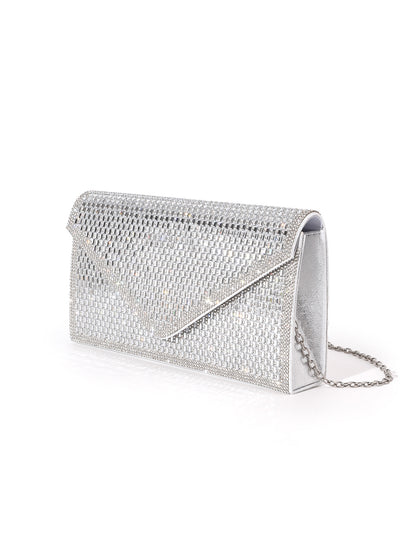 Rhinestone Envelope Clutch — Polished Statement Style