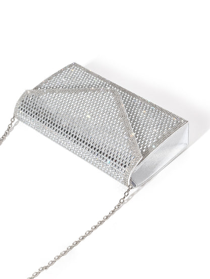 Rhinestone Envelope Clutch — Polished Statement Style